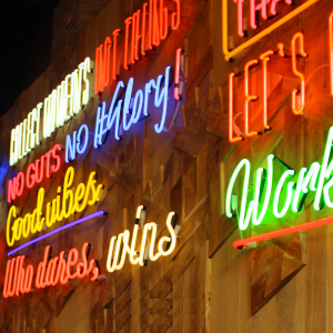 Letters in neon - 't Taphuys Arnhem