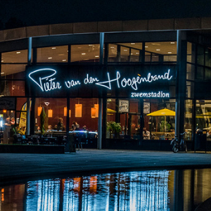 Letters in neon - Pieter van de Hoogeband Zwemstadion Eindhoven