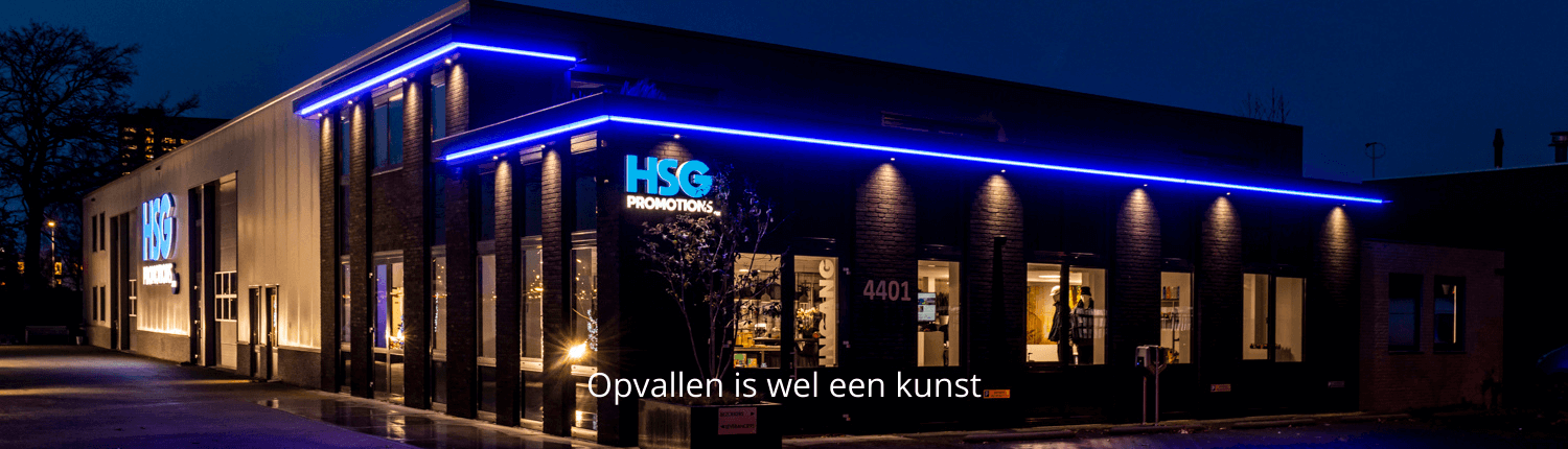 Lichtreclame in led HSG Promotions - Brouwers Reklame