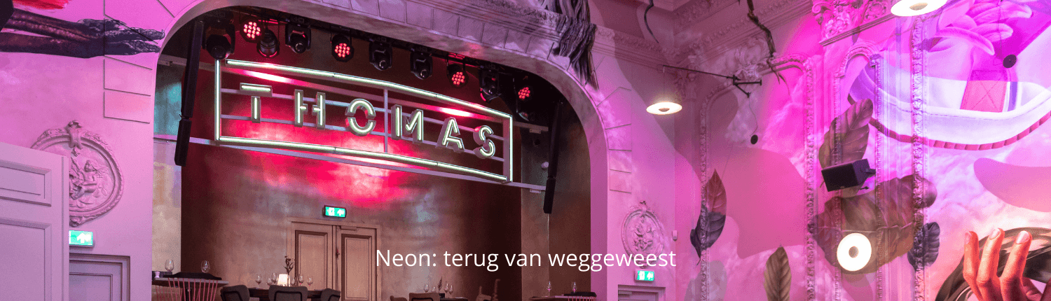 Neon lichtreclame - Café Thomas - Brouwers Reklame