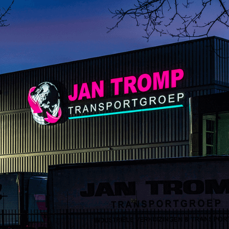 Led lichtreclame Jan Tromp Transportgroep - portfolio 2