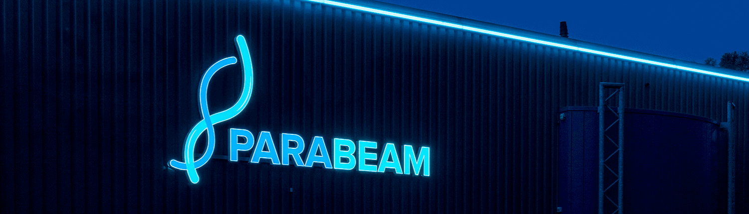 Led lichtreclame voor Parabeam - footer