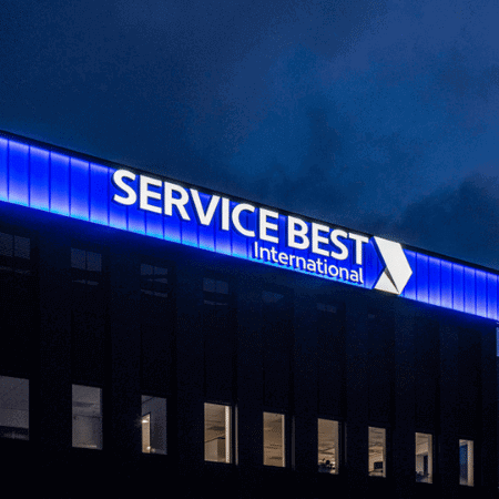 Led lichtreclame voor Service Best - portfolio 4