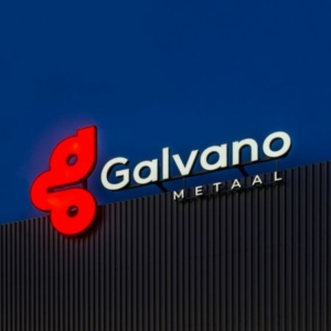 Led lichtreclame voor Galvano Metaal - Brouwers Reklame - aanzien rechts