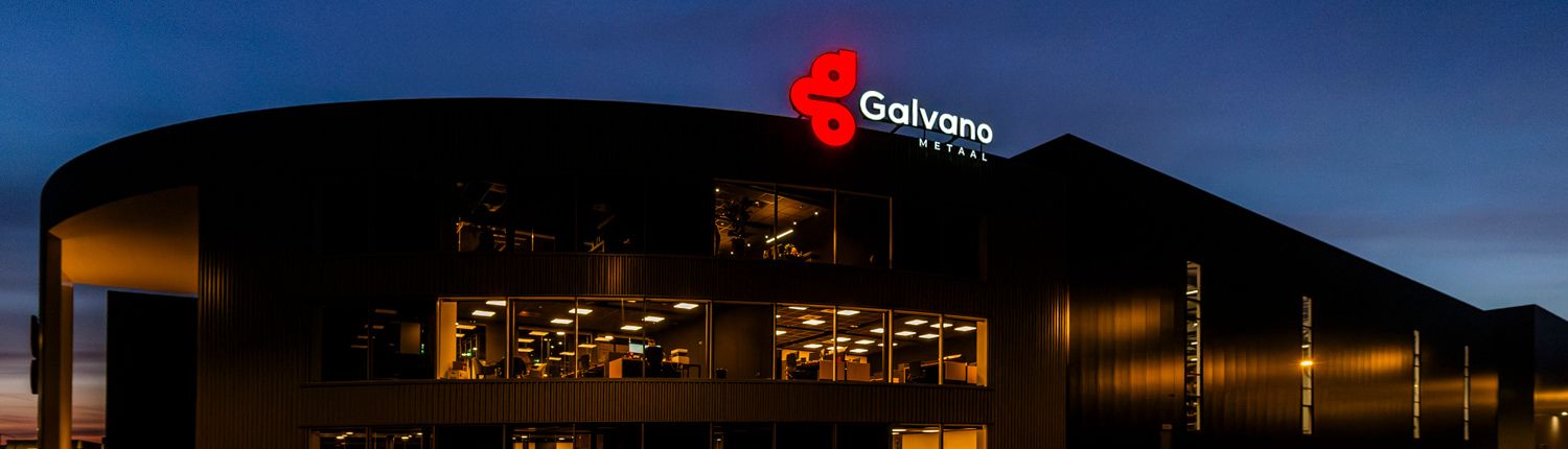 Led lichtreclame voor Galvano Metaal - Brouwers Reklame - totaalbeeld bedrijfspand