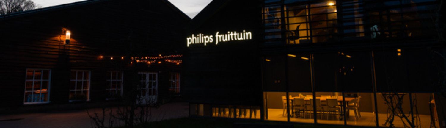 Led lichtreclame Philips Fruittuin Eindhoven - Brouwers Reklame - aanzicht recht