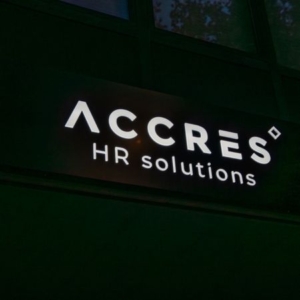 Led Lichtreclame Accres HR Solutions Deurne - Brouwers Reklame