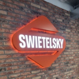 Led lichtreclame interieur Swietelsky AG - Oisterwijk - galerie Brouwers Reklame